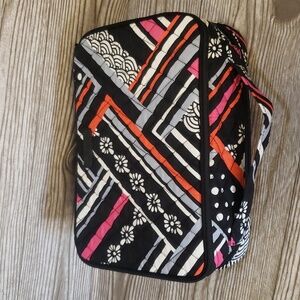 Vera Bradley new cosmetics and brushes 2 sides case